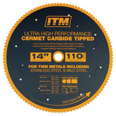 ITM - ITM 350MM CERMET CARBIDE METAL CUTTING BLADE, 110T | SSBL350-CERMET110